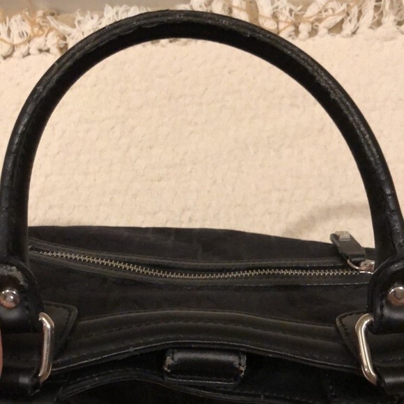 Calvin Klein Black Monogrammed Handbag - Picture 3 of 9